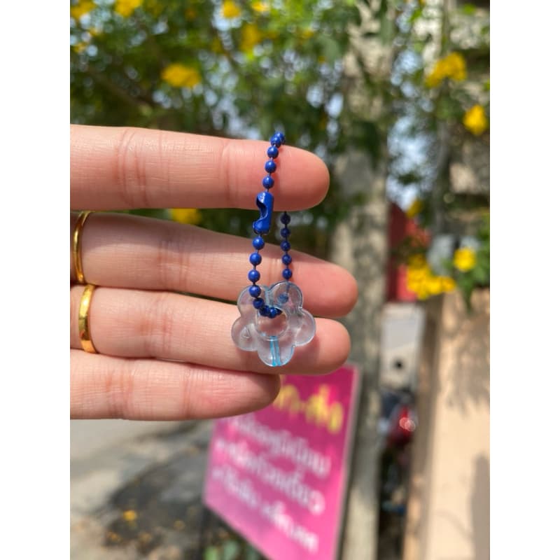 พวงกุญแจดอกไม้ สุ่มคละสี 1 ชิ้น พร้อมส่ง 📌 - 5