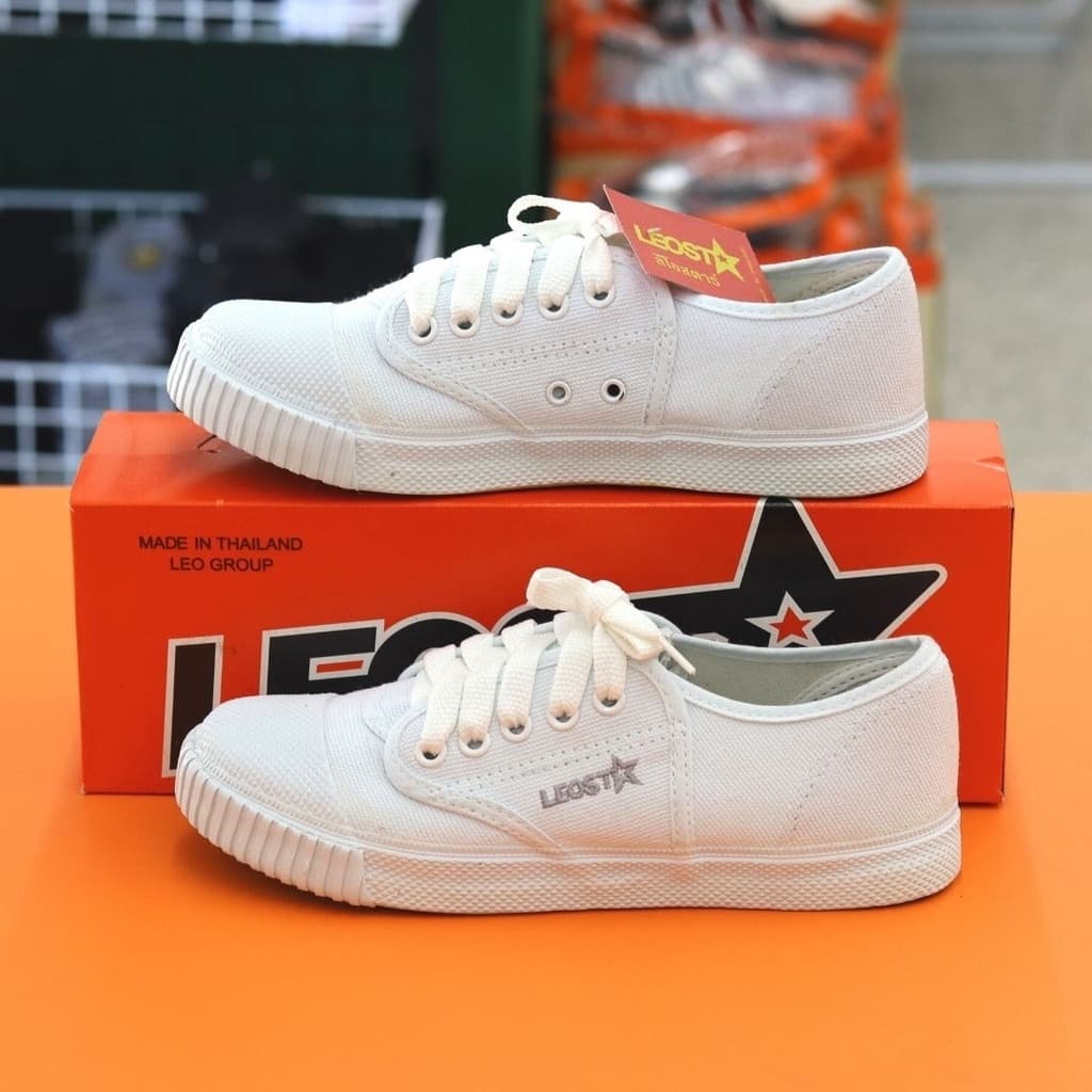Gold city รองเท้าผ้าใบนักเรียน โกลซิตี้ GC-FC0001 ไซส์31-45 / รองเท้าพื้นยาง LEO-205 - 3