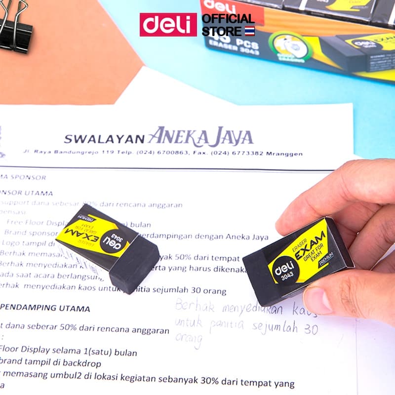 Deli Eraser ยางลบดินสอ 2B/4B มี 3 แบบให้เลือก (แพ็ค 1 ชิ้น) - 3