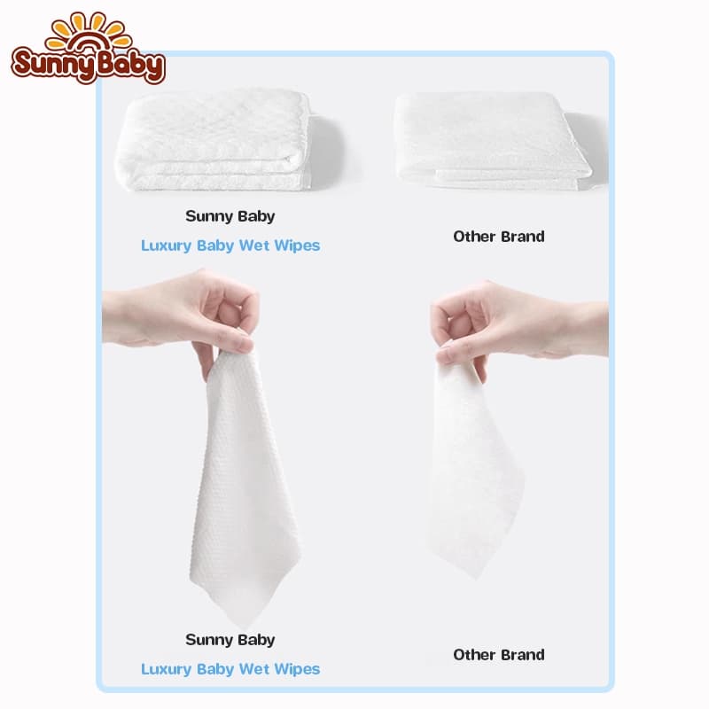 [1แถม1] Sunny Baby Wet Wipes ซันนี่เบบี้ ทิชชู่เปียกสำหรับเด็กผสมว่านหางจรเข้ ห่อใหญ่ 25/80แผ่น - 5