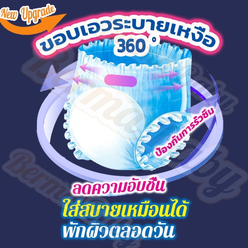 🔥พร้อมส่ง🔥10-50 ชิ้น ผ้าอ้อมผู้ใหญ่แบบกางเกง กางเกงซึมซับสบาย ใช้ได้ทั้งชายหญิง - 4