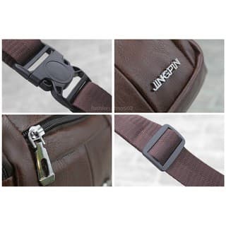 กระเป๋าคาดอก คาดเอว หนัง PU กันน้ำ กระเป๋าแฟชั่น Unisex ใส่วิ่ง ใส่เที่ยว ความจุเยอะ B-9 - 5