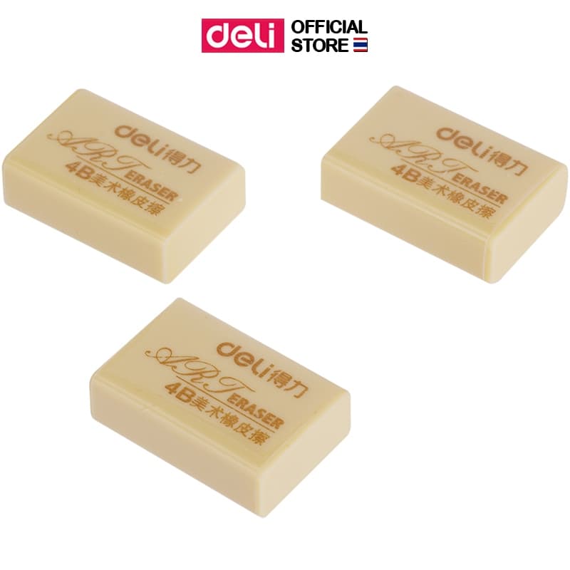 Deli Eraser ยางลบดินสอ 2B/4B มี 3 แบบให้เลือก (แพ็ค 1 ชิ้น) - 4