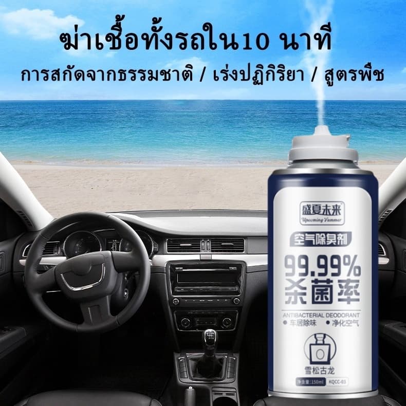 Comet สเปรย์ดับกลิ่นรถยนต์ ฆ่าเชื้อเครื่องปรับอากาศ น้ำหอมในร่ม ที่ดับกลิ่นห้องน้ำ ขจัดกลิ่นอับ - 3