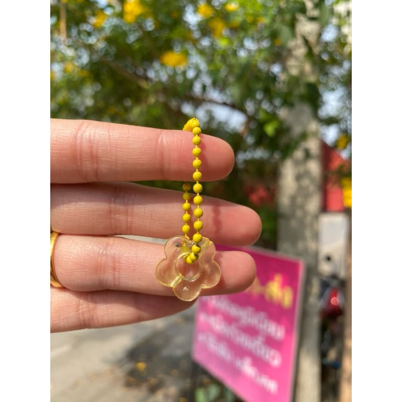 พวงกุญแจดอกไม้ สุ่มคละสี 1 ชิ้น พร้อมส่ง 📌 - 1