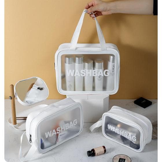 Yihan กระเป๋าเครื่องสำอางค์ ใส่อุปกรณ์อาบน้ำ กันน้ำได้ มีซิป พกพาสะดวก hl 1728 - 1