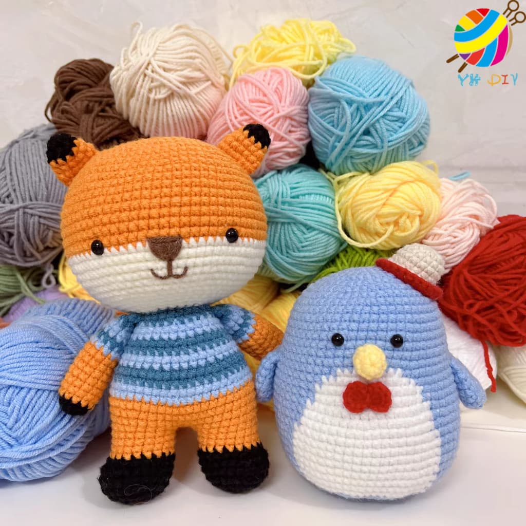 ไหมพรมคอตตอนนม  4ply น้ำหนัก 50กรัม Milk Cotton - 6