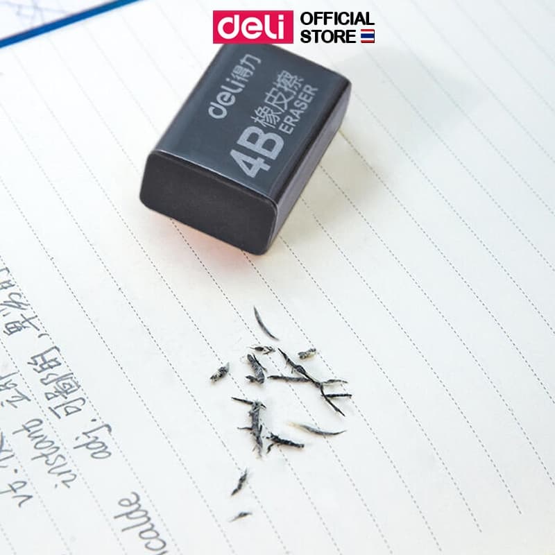 Deli Eraser ยางลบดินสอ 2B/4B มี 3 แบบให้เลือก (แพ็ค 1 ชิ้น) - 1