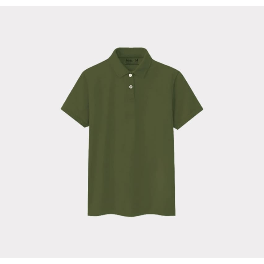 haas เสื้อโปโล unisex ผู้ชาย ผู้หญิง รุ่น Basic " ไม่ปักโลโก้ " SFSQ2186 - 6