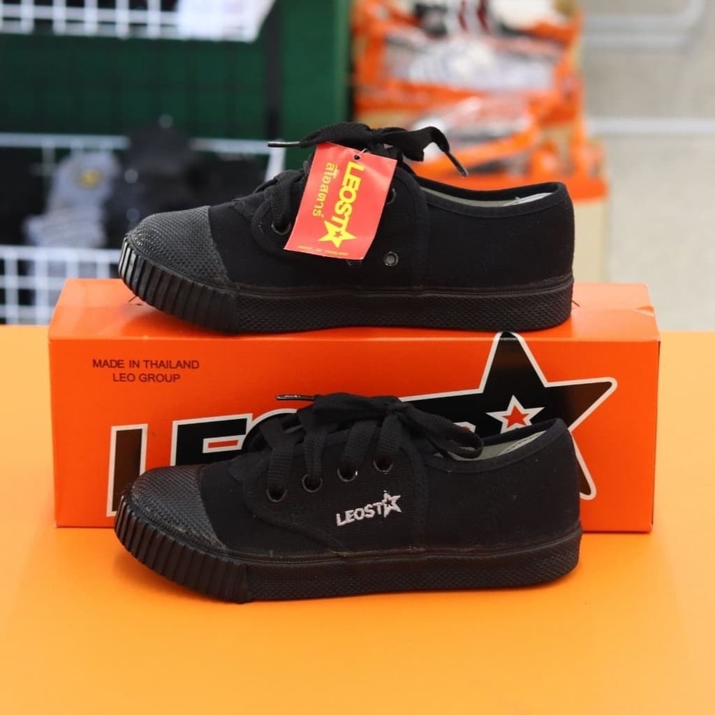Gold city รองเท้าผ้าใบนักเรียน โกลซิตี้ GC-FC0001 ไซส์31-45 / รองเท้าพื้นยาง LEO-205 - 4