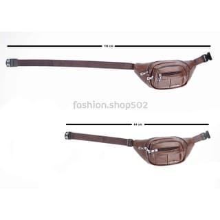 กระเป๋าคาดอก คาดเอว หนัง PU กันน้ำ กระเป๋าแฟชั่น Unisex ใส่วิ่ง ใส่เที่ยว ความจุเยอะ B-9 - 3