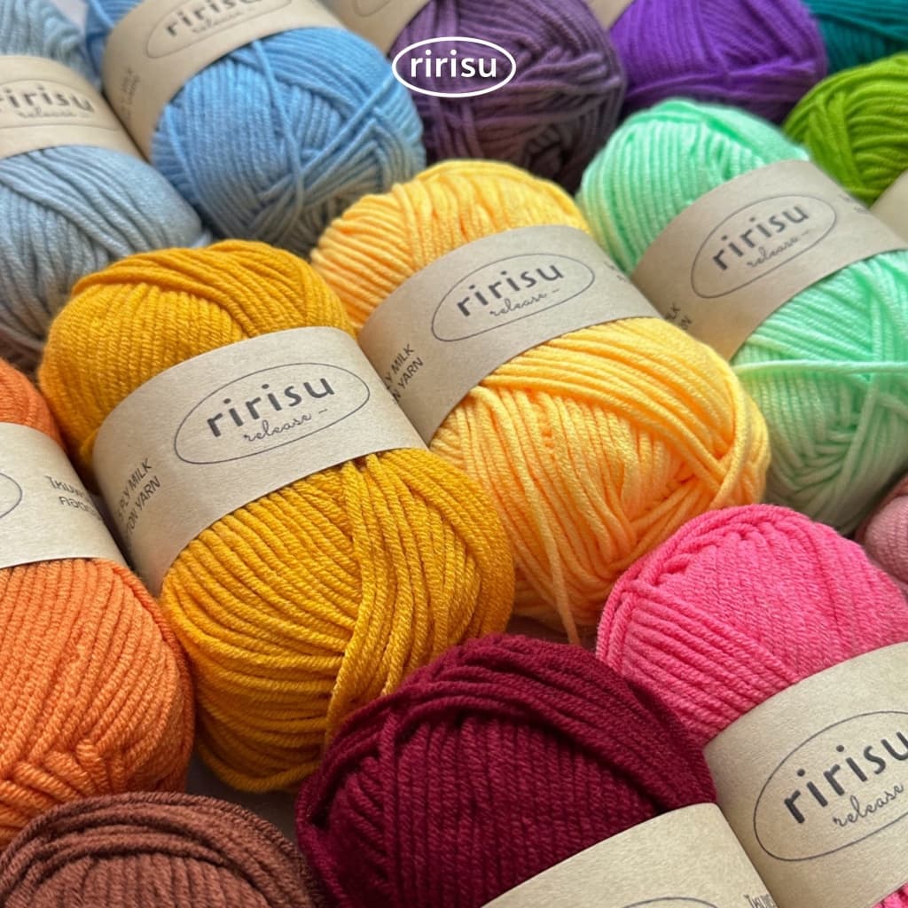 |พร้อมส่งจากไทย| ไหมพรม milk cotton • 5ply • ม้วนใหญ่ 50g 🧶 - 2