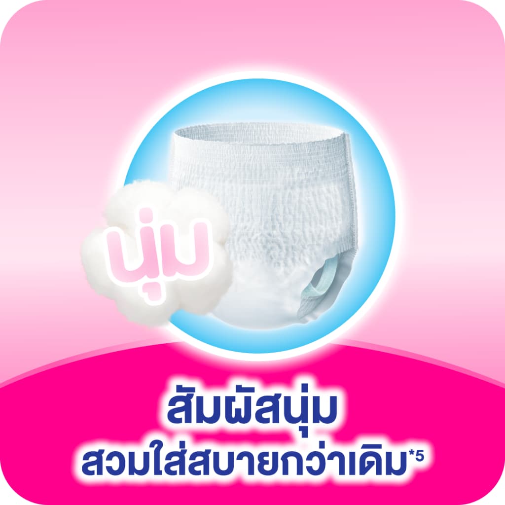 (เลือกไซส์เลย!) ขายยกลัง! Lifree ไลฟ์รี่ กางเกงซึมซับมาก ไซส์ M - XXL จำนวน 3 แพ็ค - 3