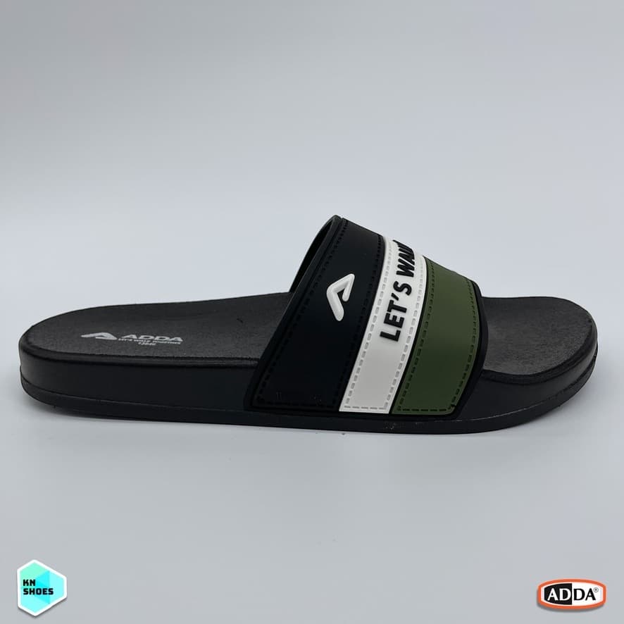 รองเท้าแตะผู้ชายแบบสวม ADDA 13646 ราคาถูก พื้นนิ่มมาก ทำจากยาง ใส่ลุยน้ำได้ - 1