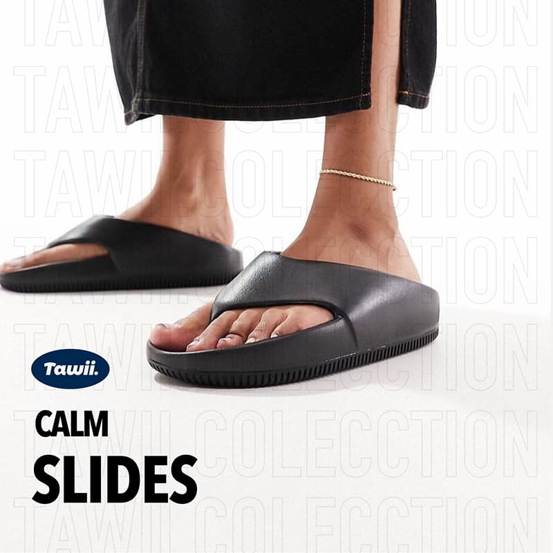 Tawii. รองเท้าแตะ รองเท้าแตะลำลอง รองเท้าแตะหูหนีบ สำหรับผู้ชายและผู้หญิง Flip Flop วัสดุ EVA - 2