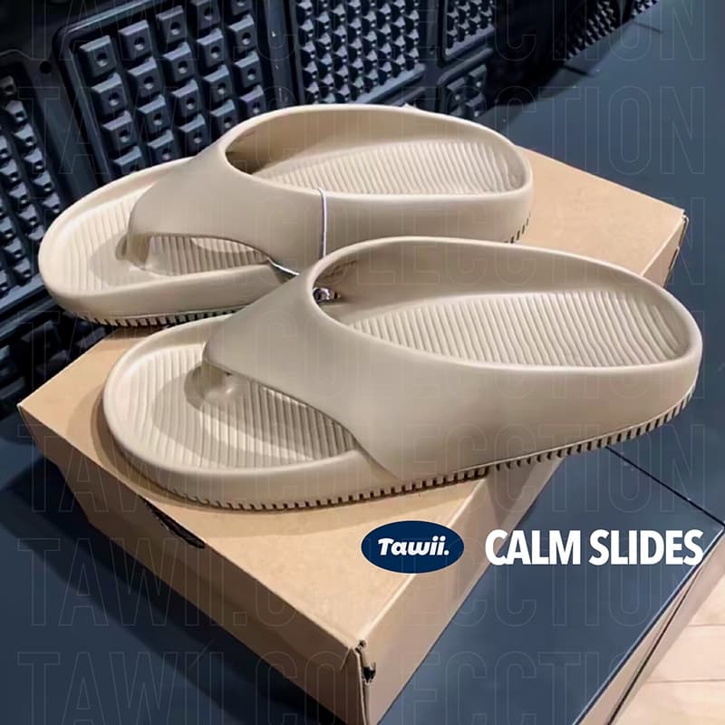 Tawii. รองเท้าแตะ รองเท้าแตะลำลอง รองเท้าแตะหูหนีบ สำหรับผู้ชายและผู้หญิง Flip Flop วัสดุ EVA - 5