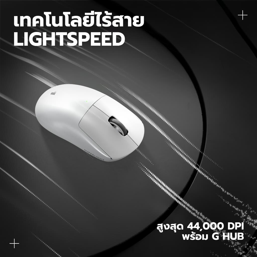 Logitech G PRO X SUPERLIGHT 2 LIGHTFORCE Gaming Mouse (เมาส์เกมมิ่งไร้สาย เซ็นเซอร์ HERO 2) - 5