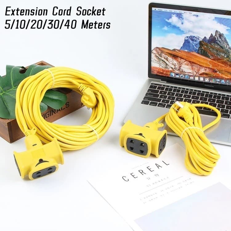 รางปลั๊กไฟ สายต่อปลั๊กชาร์จ สายไฟ 2500W ซ็อกเก็ต รางปลั๊กไฟ5m/10m/20m/30m - 3