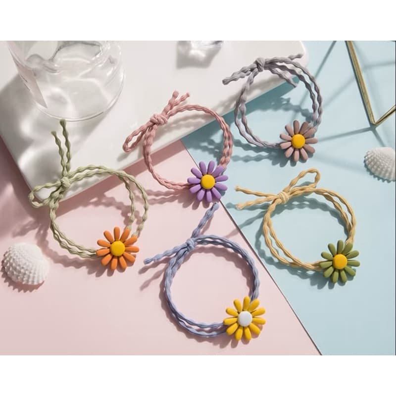 ยางมัดผมแฟชั่นลายดอกเดชี่