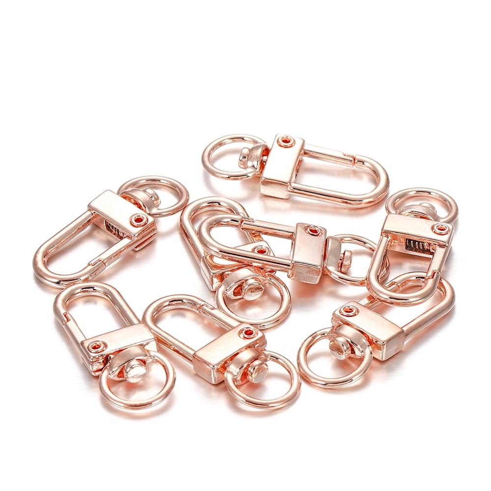 St.kunkka 5/10 ชิ้น พวงกุญแจU ตะขอก้ามปู รูปตัวยู ตะขอก้ามปู ขนาด13*33 มม. - 6