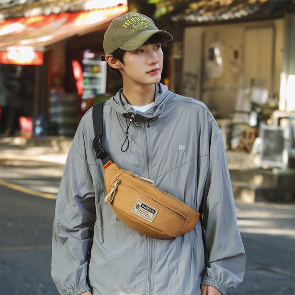 HOLO กระเป๋าสะพายผู้หญิง 2025 ใหม่ กระเป๋าสะพายผู้ชาย กระเป๋าหน้าอก สันทนาการ ไนลอน กีฬา - 2