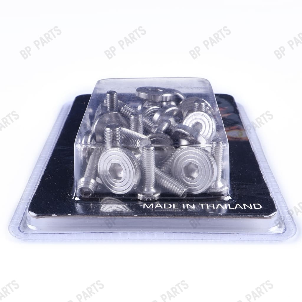 น็อตชุดสีทั้งคัน wave110i wave125r wave125s wave100 เลือกได้ ก้นหอยแบน ตรงรุ่น ค้มค่า - 2