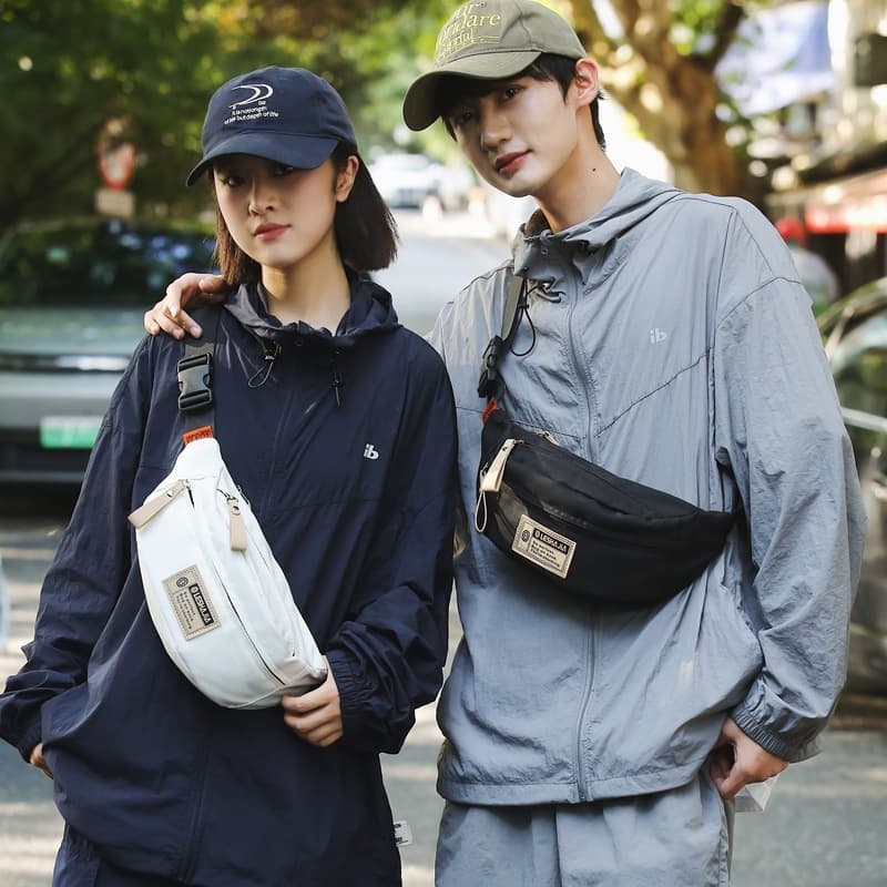 HOLO กระเป๋าสะพายผู้หญิง 2025 ใหม่ กระเป๋าสะพายผู้ชาย กระเป๋าหน้าอก สันทนาการ ไนลอน กีฬา - 1