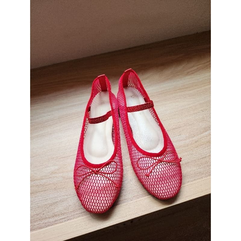 Mary jane รองเท้าแมรี่เจนตาข่ายเซลล์เล็บดีไซน์น่ารักมาก - 2