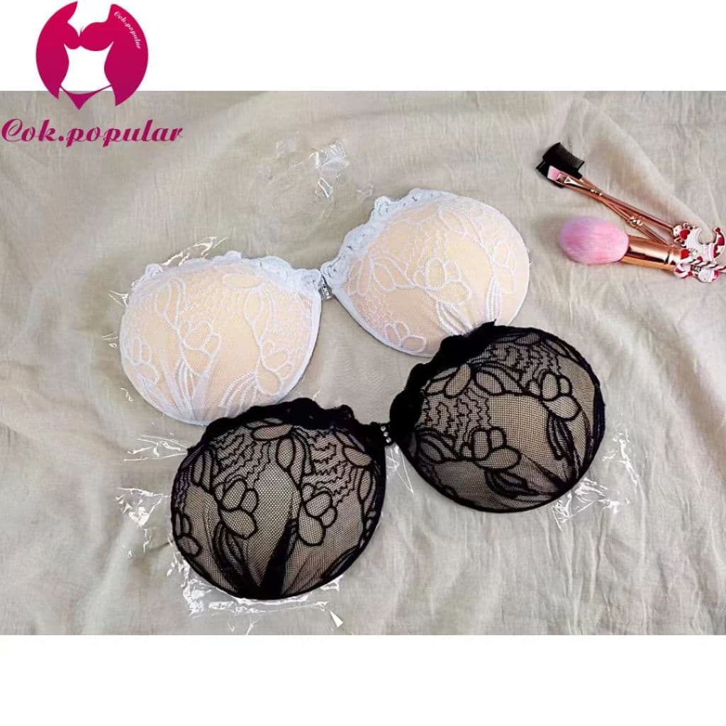 #037 บราปีกนก​ลายลูกไม้  บราเจ้าสาวบราดูมดูมบราลูกไม้ดำล้วน COK