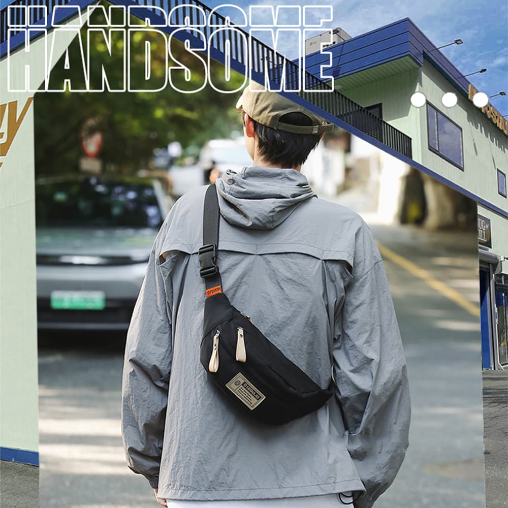 HOLO กระเป๋าสะพายผู้หญิง 2025 ใหม่ กระเป๋าสะพายผู้ชาย กระเป๋าหน้าอก สันทนาการ ไนลอน กีฬา - 4