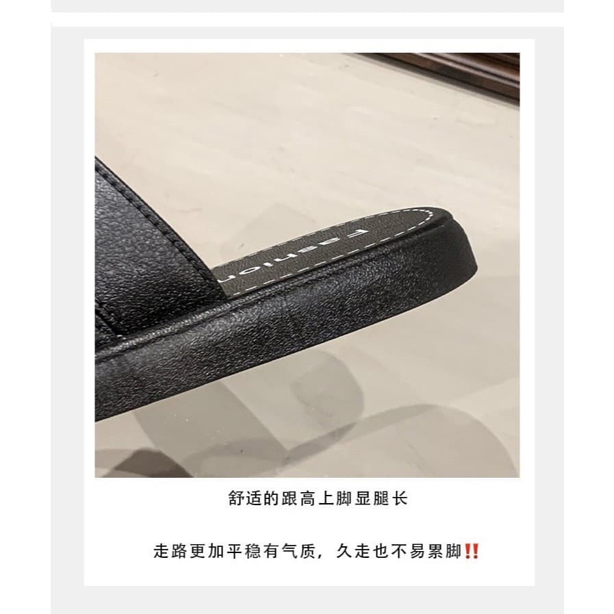 แฟชั่นใหม่  รองเท้าแตะสำหรับผู้หญิง   กันลื่น น้ำหนักเบา   ใส่สบาย #2068 - 4