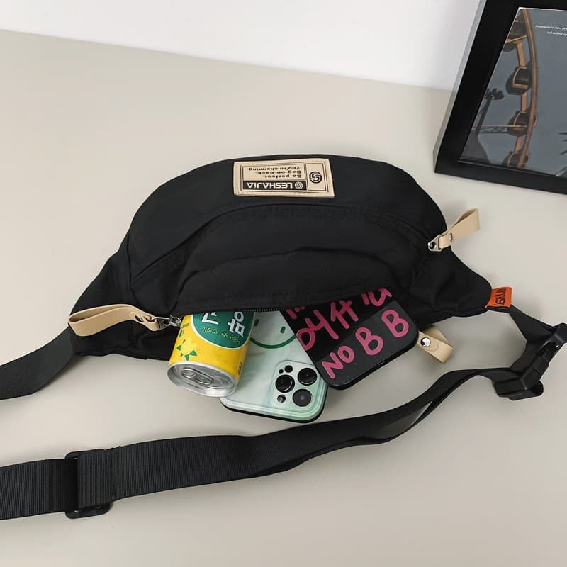 HOLO กระเป๋าสะพายผู้หญิง 2025 ใหม่ กระเป๋าสะพายผู้ชาย กระเป๋าหน้าอก สันทนาการ ไนลอน กีฬา - 5