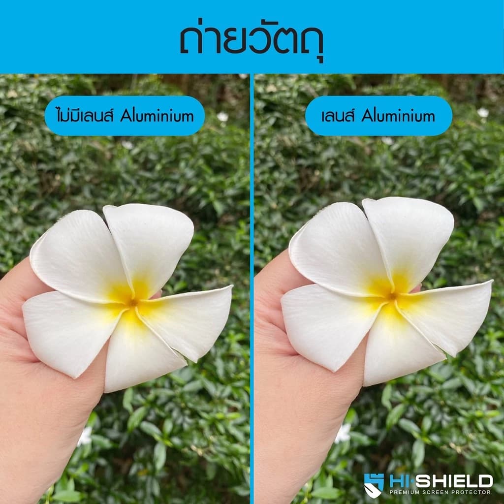 Hi-Shield กระจกกันเลนส์ iPh๐ne Aluminum Lens ฟิล์มกล้อง แบบแยกตามเลนส์ ทุกสี สำหรับ IP17/16/15/14/13 - 1