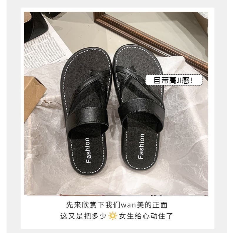 แฟชั่นใหม่  รองเท้าแตะสำหรับผู้หญิง   กันลื่น น้ำหนักเบา   ใส่สบาย #2068 - 6