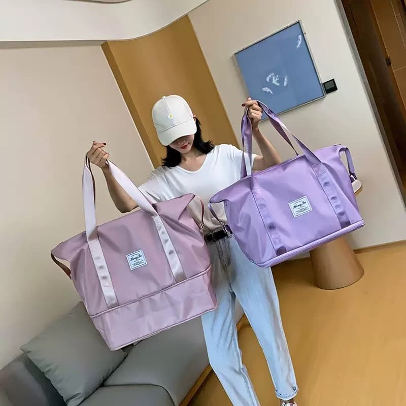 (A186) กระเป๋าเดินทาง ผ้าไนล่อน ใบใหญ่