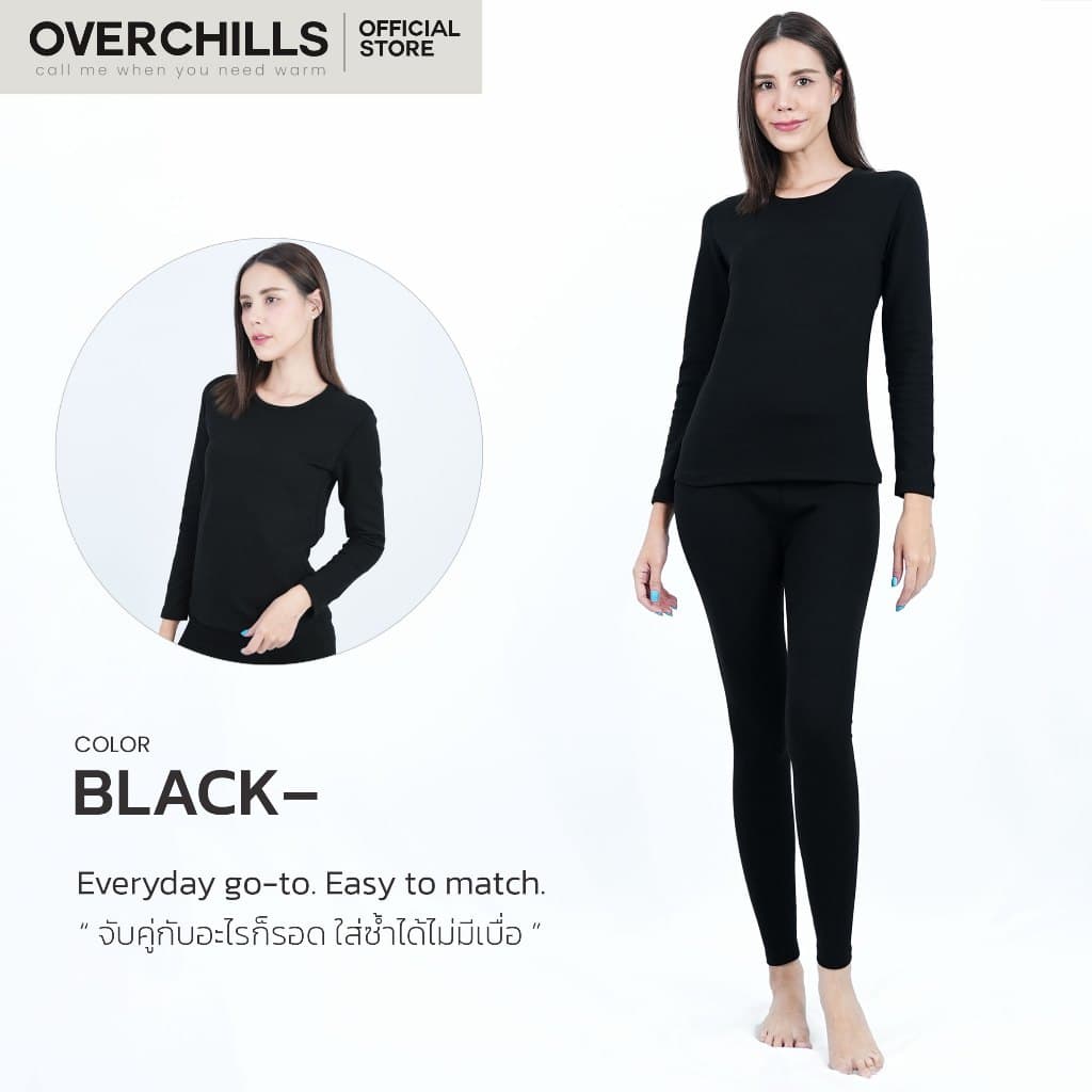 Overchills ลองจอนกันหนาว สำหรับผู้หญิง ใส่ในอุณหภูมิ 0 ถึง 10 องศา ฮีทเทค ด้านในบุขนวูล - 4