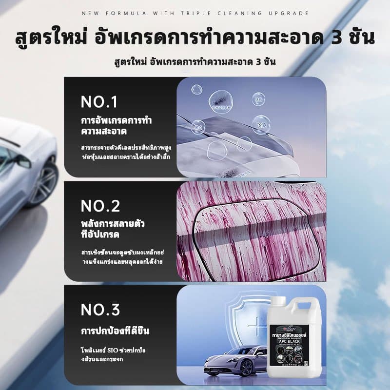 Comet เคลือบยางดำ เคลือบชิ้นดำ กันน้ำ100% ALL IN 1 ดำนาน ขนาด 2000 ml ทายางดำ ทางยางออยล์ นำเข้า - 5