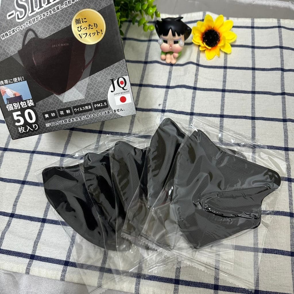 Mask V-Slim Face แมสสำหรับผู้ใหญ่สีพื้น(1กล่อง 50ชิ้น) -มีให้เลือก 5 สี สีฟ้า สีชมพู สีกากี สีขาว สีดำ - 3