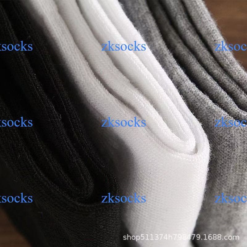 ถุงเท้าข้อกลาง ถุงเท้างานไทย คุณภาพดี พร้อมส่ง🧦 ดำ ขาว เทาZKSOCKS - 6