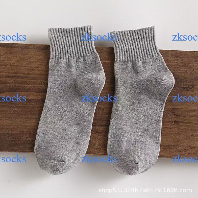 ถุงเท้าข้อกลาง ถุงเท้างานไทย คุณภาพดี พร้อมส่ง🧦 ดำ ขาว เทาZKSOCKS - 3