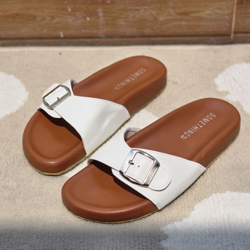 🪅OHODOODEE🪅 รองเท้าหน้าสวมเข็มขัดไบเคนหนัง 🪀 - 4