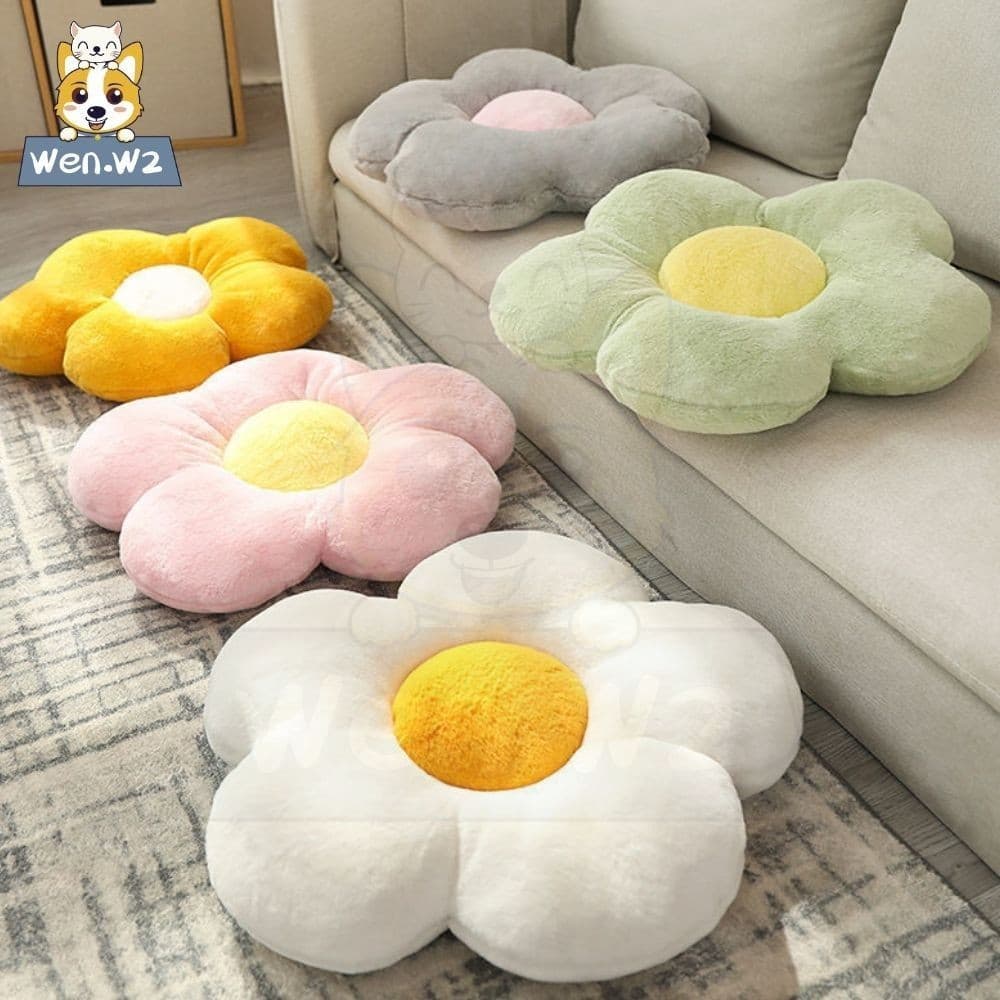 wen.W2 เบาะรองดอกเดซี่สำหรับทำงาน-บ้าน-รถ 【หนานุ่ม&กันหนาว】 อัปเกรดความสบายทันที - 5