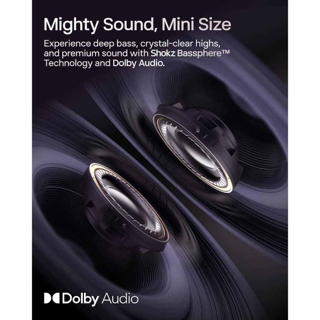 Shokz OPENDOTS ONE หูฟังไร้สาย Open-Ear Clip-On Design ใส่สบาย น้ำหนักเบา พร้อมระบบเสียง Dolby Audio - 4