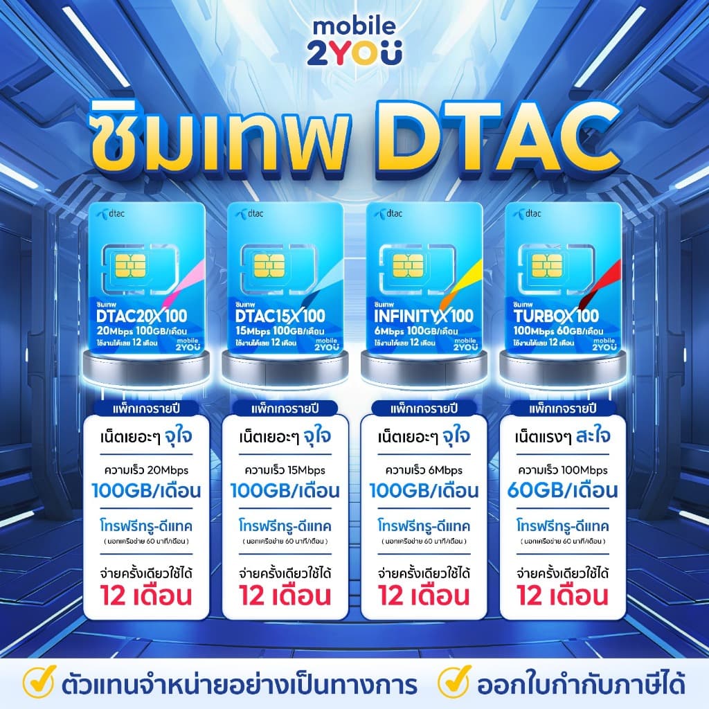 ✅[ ส่งฟรี ] ซิมเทพ ซิมเน็ตรายปี TRUE DTAC AIS NT ซิมเทพดีแทค ซิมรายปี โทรฟรี ซิมเน็ต sim mobile2you - 2