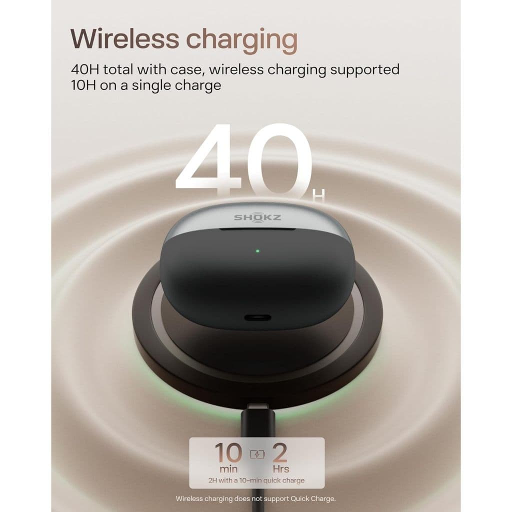 Shokz OPENDOTS ONE หูฟังไร้สาย Open-Ear Clip-On Design ใส่สบาย น้ำหนักเบา พร้อมระบบเสียง Dolby Audio - 5