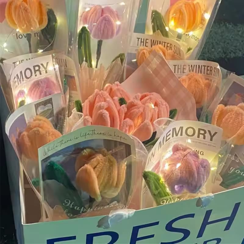 ลวดกำมะหยี่ DIY 100 ชิ้น 30 cm 40สี ความหนา 6มม./8มม. สร้างสรรค์งานประดิษฐ์ต่างๆ สำหรับงานฝีมือ - 2