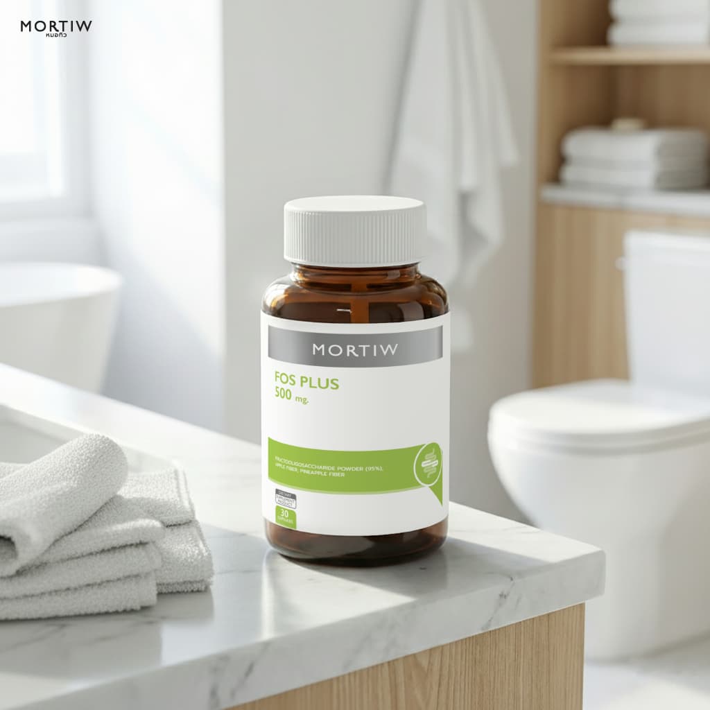 MORTIW (หมอทิว) FOS Plus - อาหารเสริมไฟเบอร์ ดีท็อกซ์ ท้องผูก ขับถ่าย - 30 แคปซูล - 6