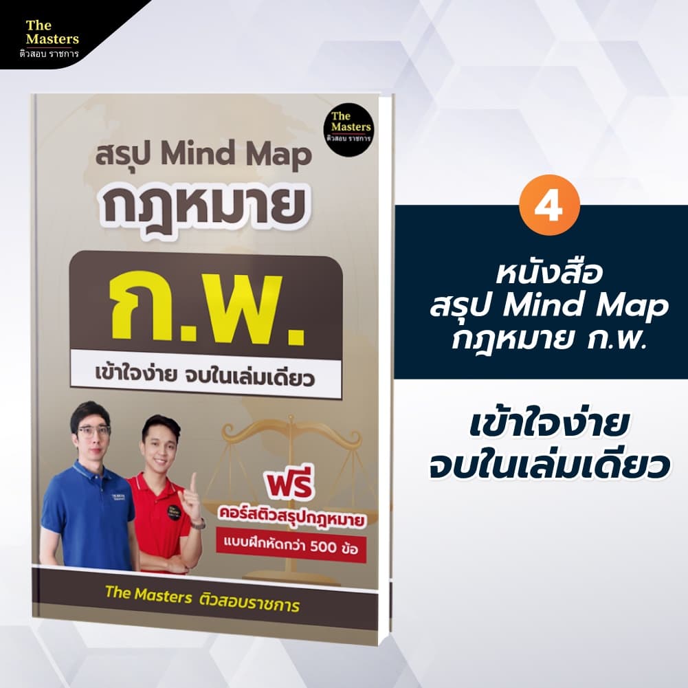 คอร์สติว พิชิต ก.พ. ปี 69 ฉบับสมบูรณ์ + หนังสือ 4 เล่ม - 4