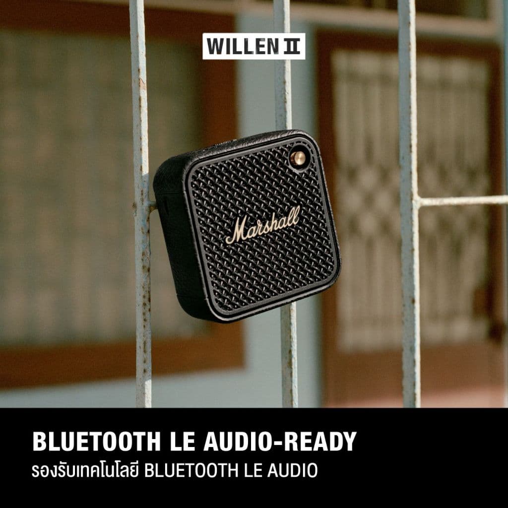 MARSHALL Willen II Black And Brass - รับประกัน 1 ปี + ส่งฟรี - ลำโพงบลูทูธ ลำโพงพกพา ลำโพง - 2