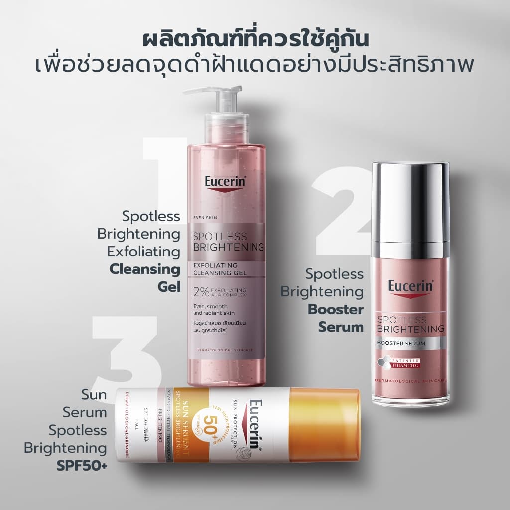 Eucerin SPOTLESS BRIGHTENING THIAMIDOL BOOSTER SERUM 30 ML เซรั่มจัดการฝ้าแดด กระ จุดด่างดำแก้ยาก - 6